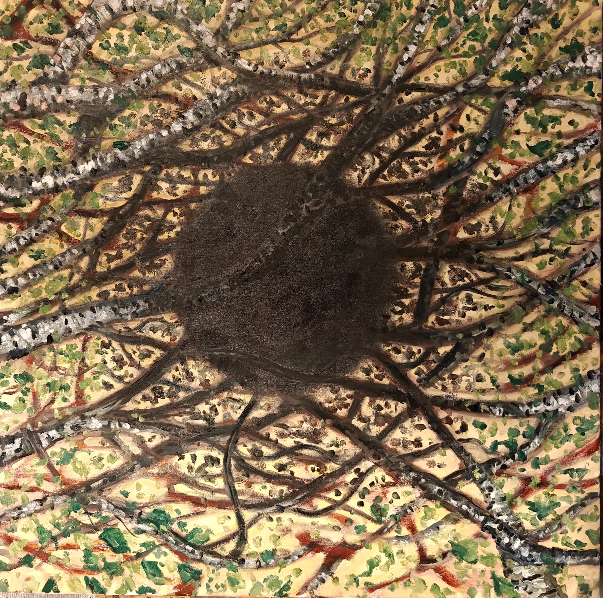 Swirls or Twirls and probably birches, artwork by Edward Stewart